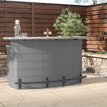 Curved outdoor bar set hotsell